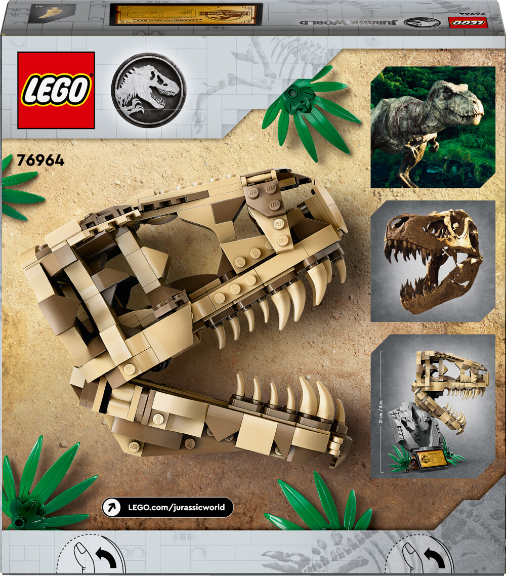 LEGO Jurassic World - Dinosaurier-Fossilien: T-rex-Kopf 9+