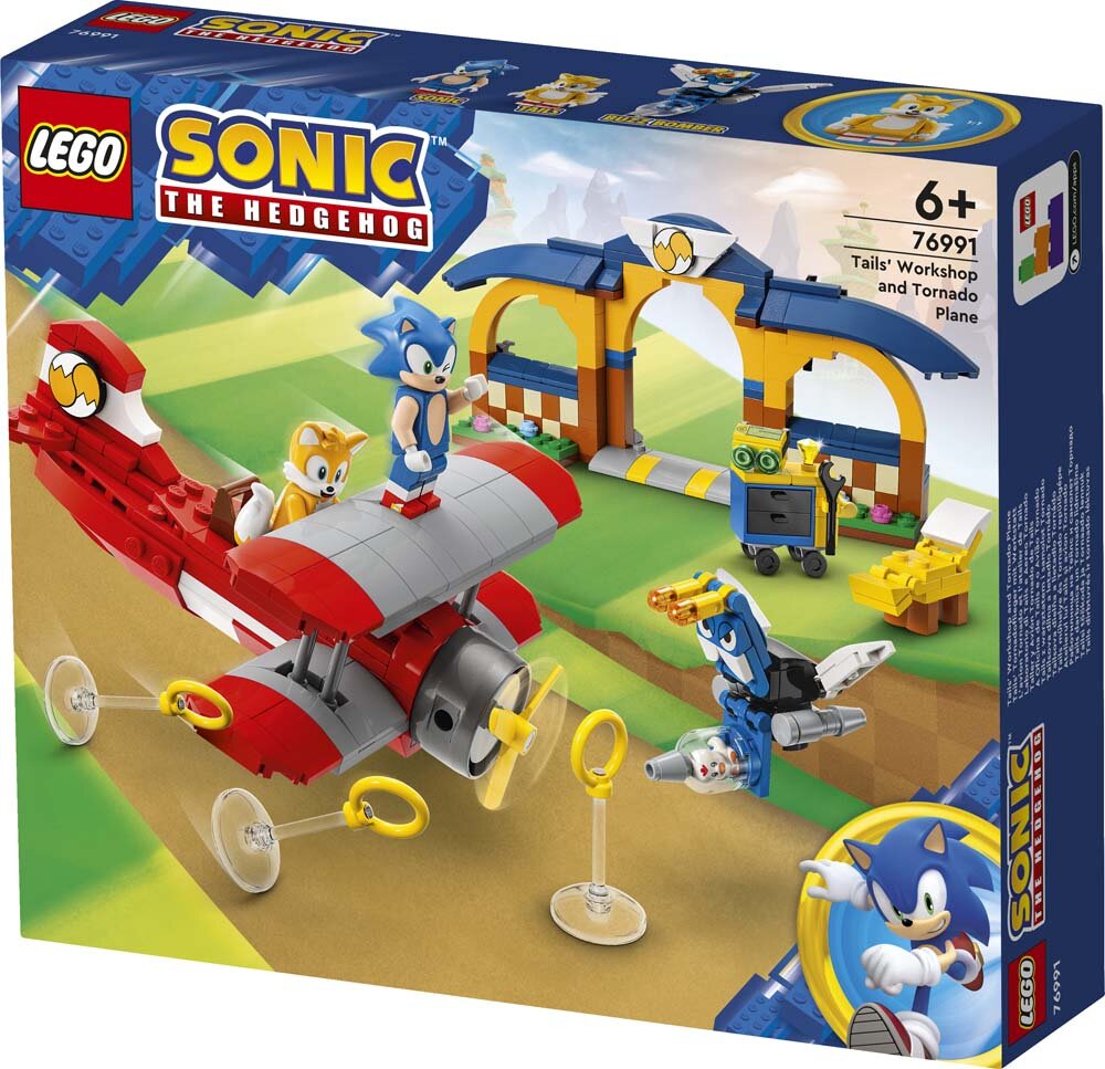 LEGO Sonic The Hedgehog - Tails‘ Tornadoflieger mit Werkstatt 6+