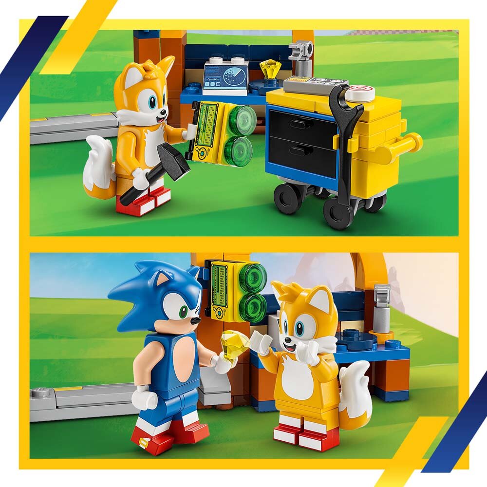LEGO Sonic The Hedgehog - Tails‘ Tornadoflieger mit Werkstatt 6+