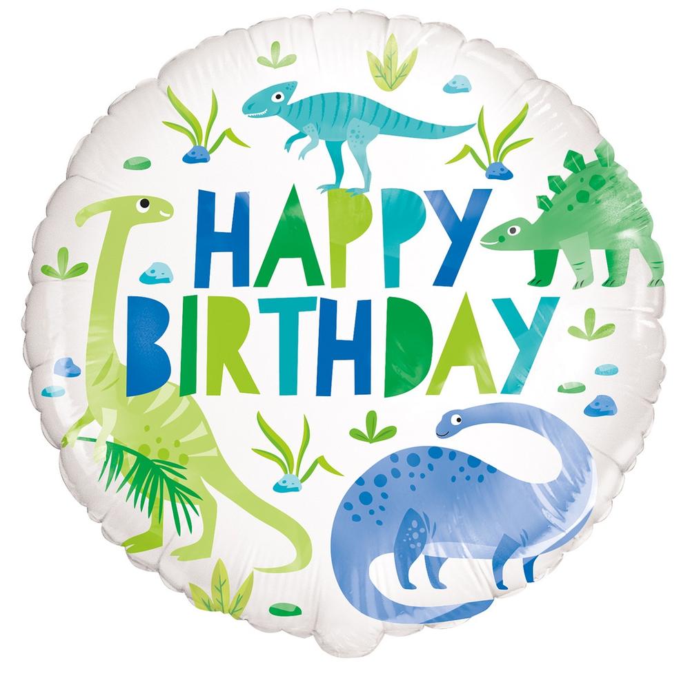 Folienballon Dino Happy Birthday