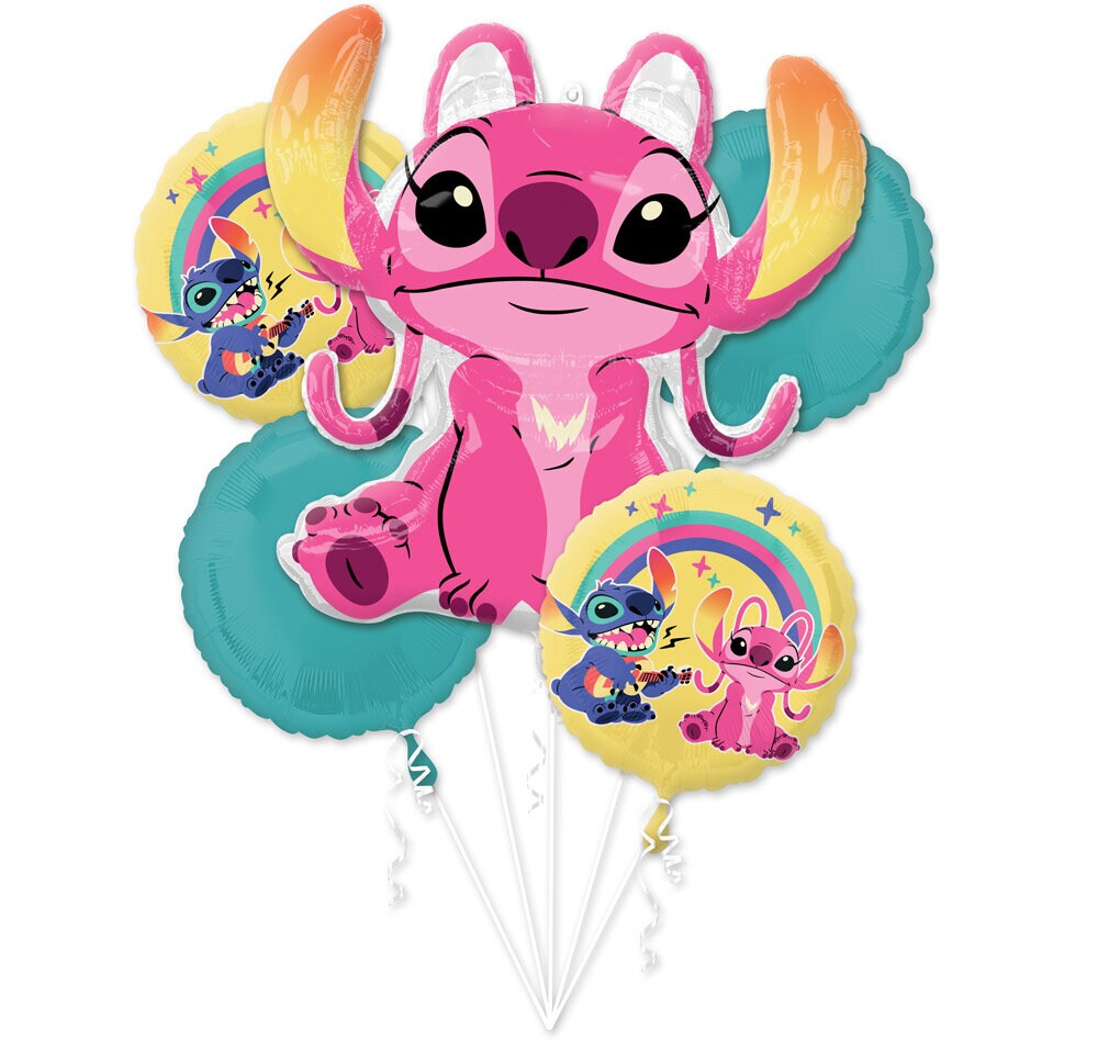 Stitch & Angel Ballon Bouquet