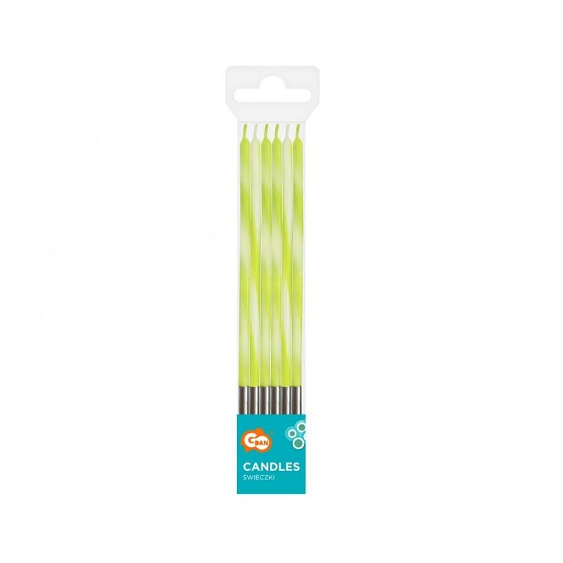 Kerzen - Limettengrün 6er-Pack