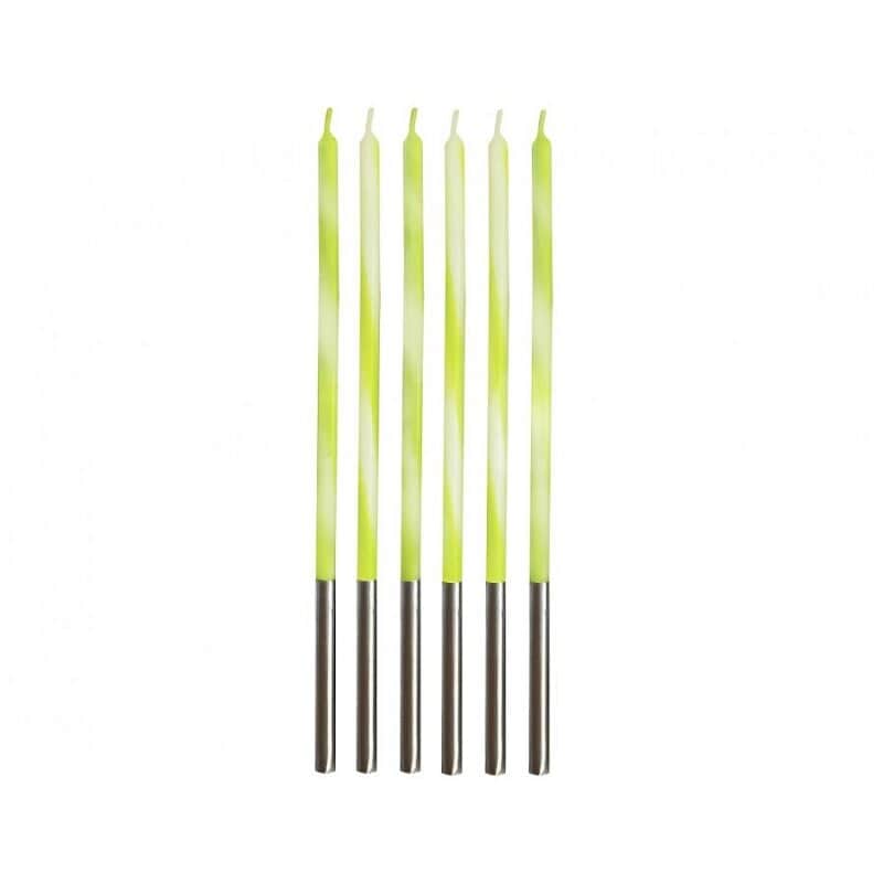 Kerzen - Limettengrün 6er-Pack