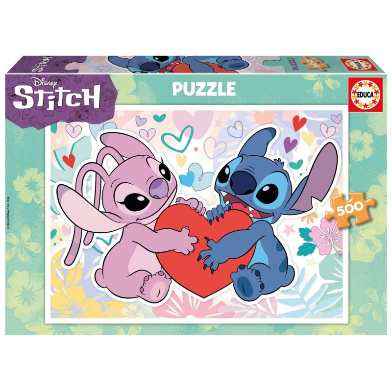 Educa Puzzle - Stitch & Angel Love 500 Teile