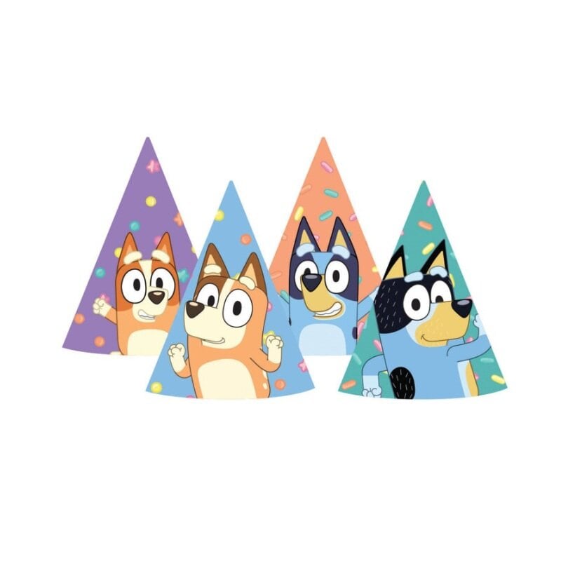Bluey Partyhüte 8er-Pack