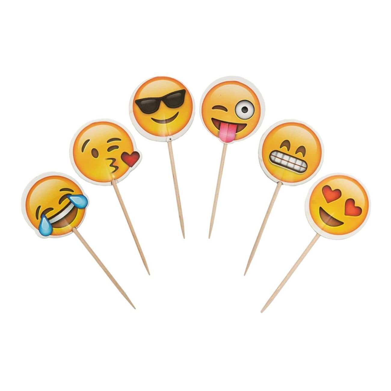 Cupcake Topper - Emoji 24er Pack