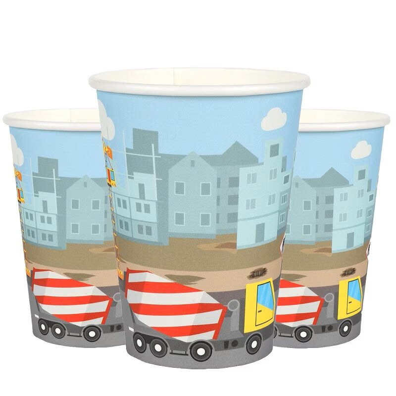 Construction - Pappbecher 10er-Pack