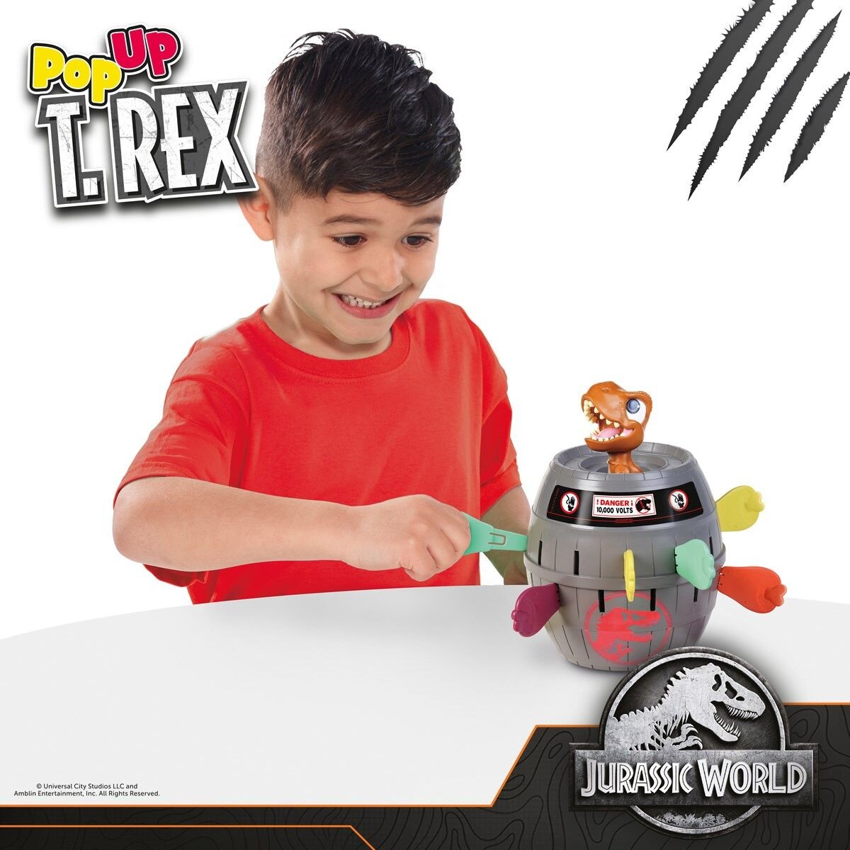 Jurassic World - Brettspiel Pop-Up T-Rex