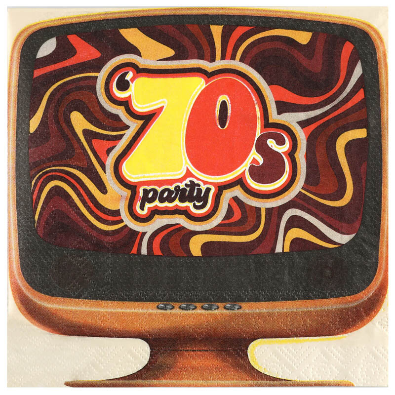 Zurück in die 70er - Servietten 20er-Pack