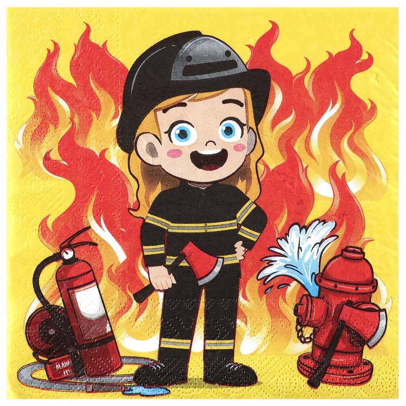 Feuerwehr Servietten 20er-Pack