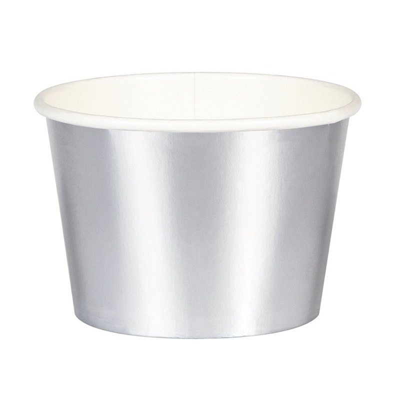 Eisbecher Silberfoliert 8er-Pack