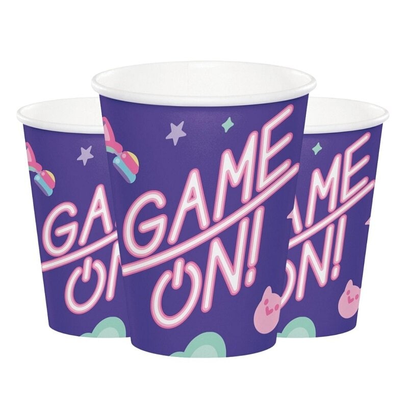 Game On Girl - Pappbecher 8er-Pack