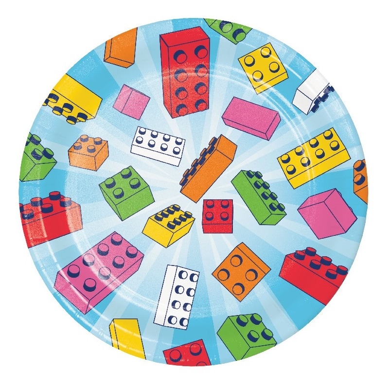 Block Party - Kuchenteller 8er-Pack
