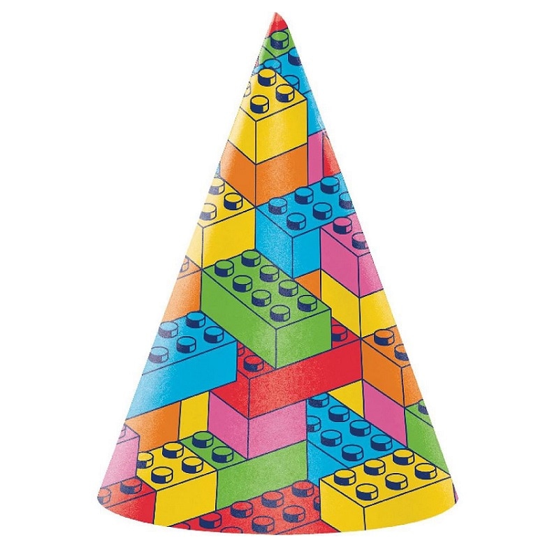 Block Party - Partyhüte 8er-Pack
