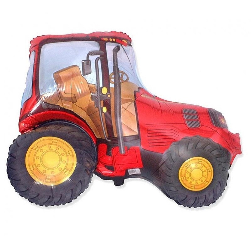 Folienballon - Traktor Rot 96 x 76 cm