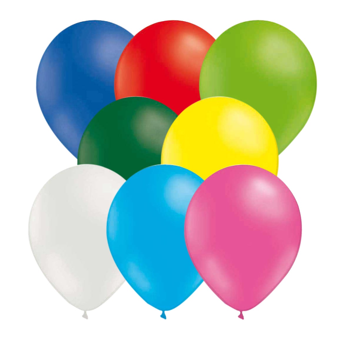 Luftballons in bunten Farben 10er-Pack