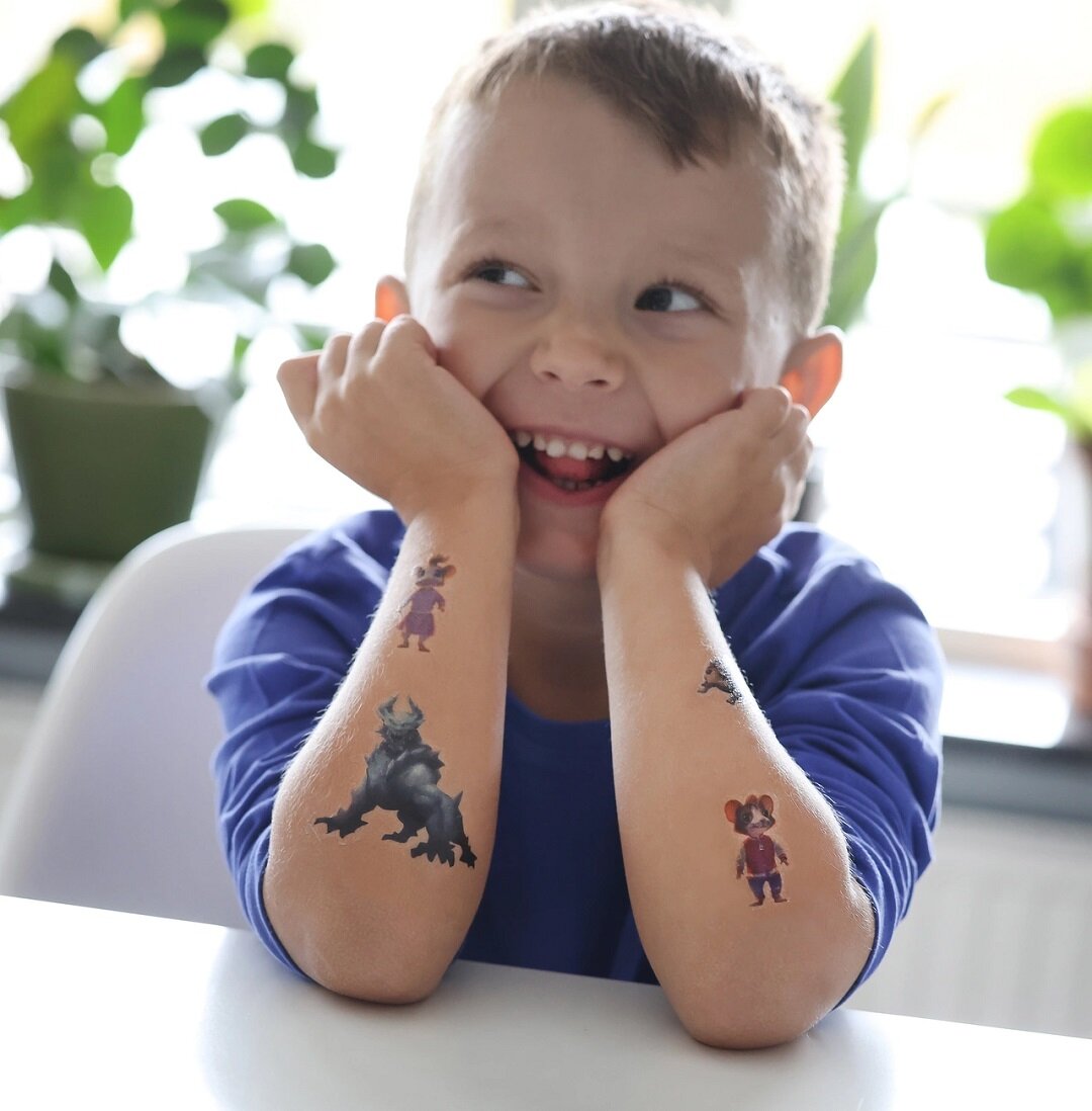 Musse & Helium - Kindertattoos 40er-Pack