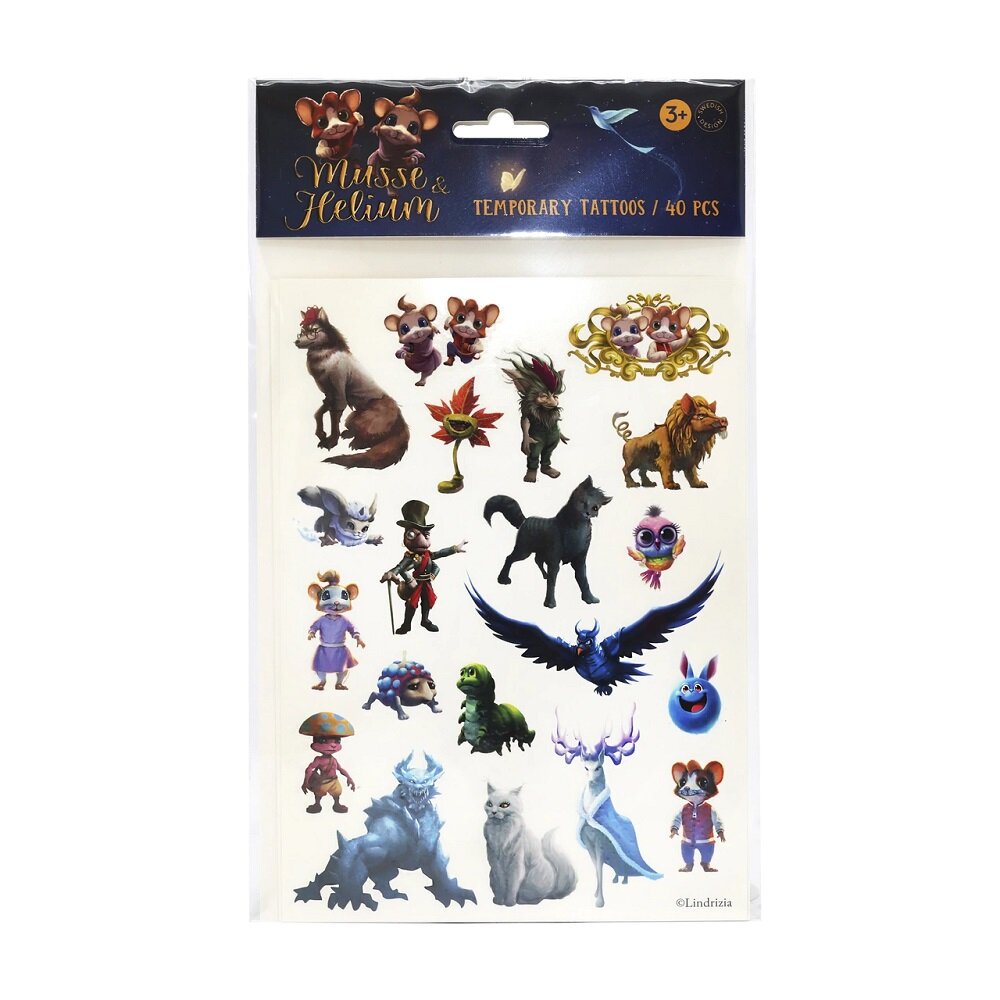 Musse & Helium - Kindertattoos 40er-Pack