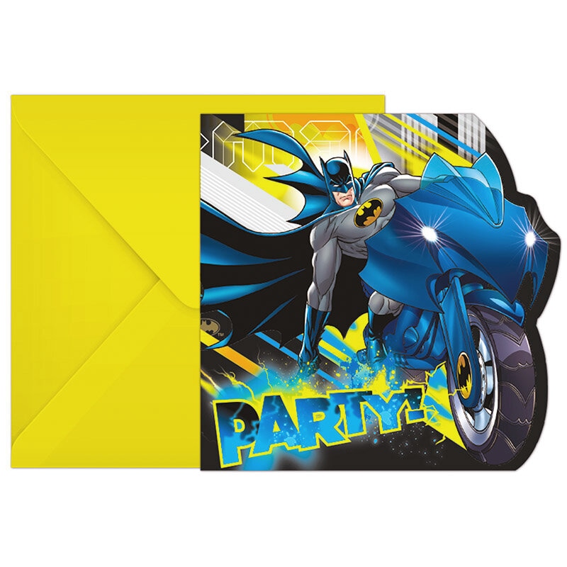 Batman - Einladungskarten 6er Pack