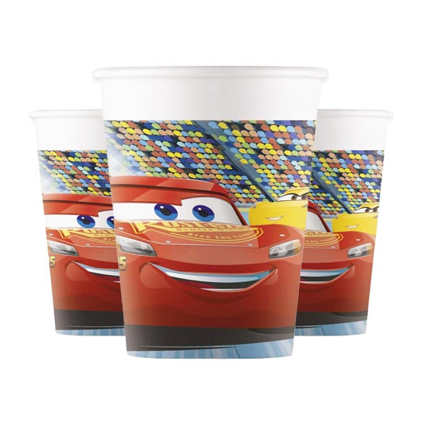 Disney Cars 3 - Pappbecher im 8er-Pack