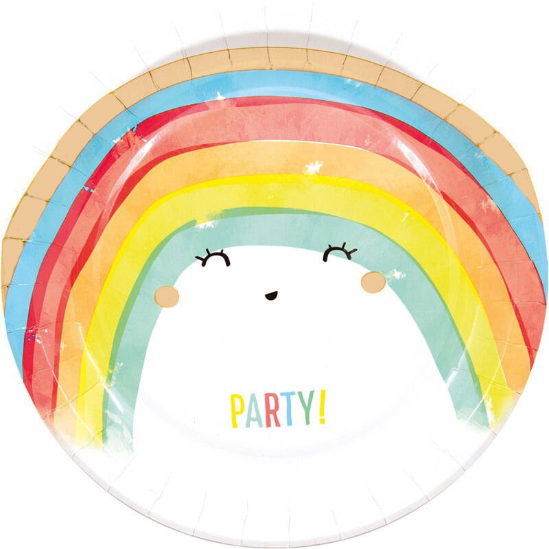 Rainbow Party - Teller 8er-Pack