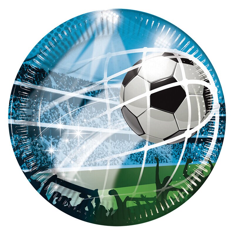 Fußballfans - Kuchenteller 8er-Pack