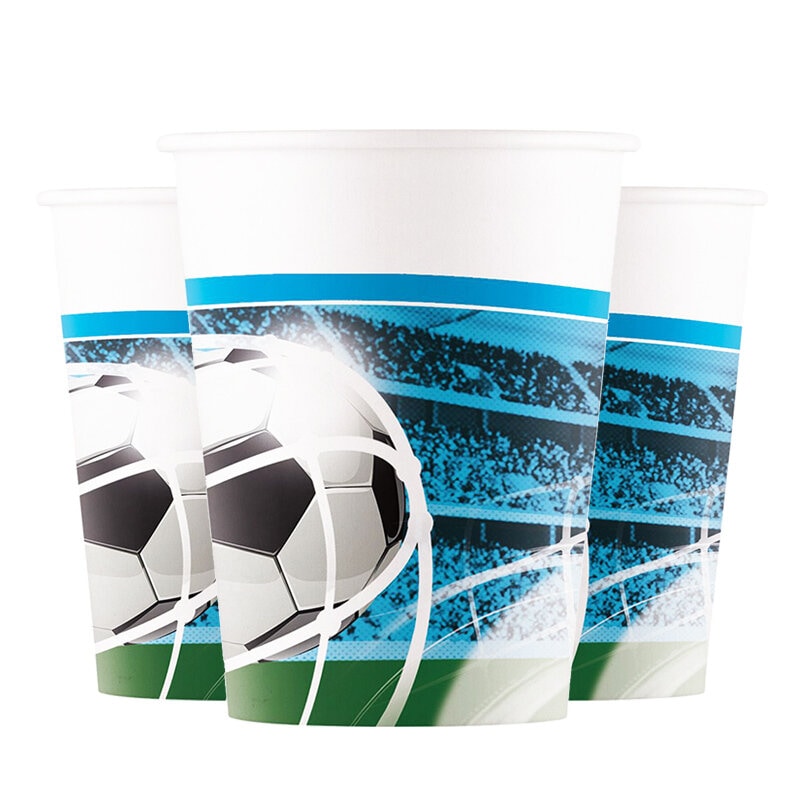 Fußballfans - Pappbecher 8er-Pack