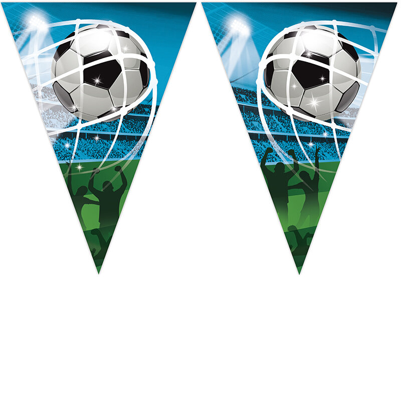 Fußballfans - Wimpelkette aus Papier 230 cm
