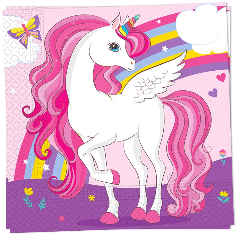Unicorn Rainbow - Servietten 20er-Pack