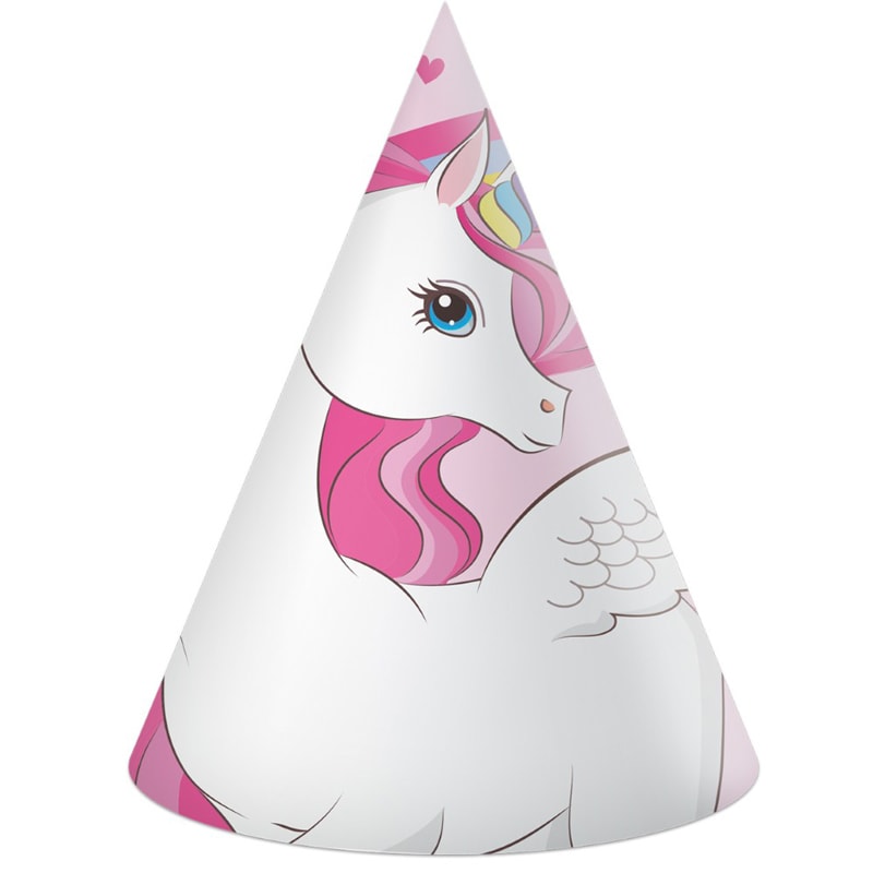 Unicorn Rainbow - Partyhüte 6er-Pack
