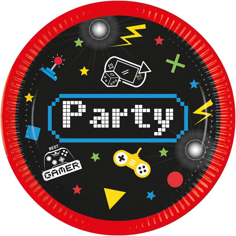 Gamers Party - Teller 8er-Pack