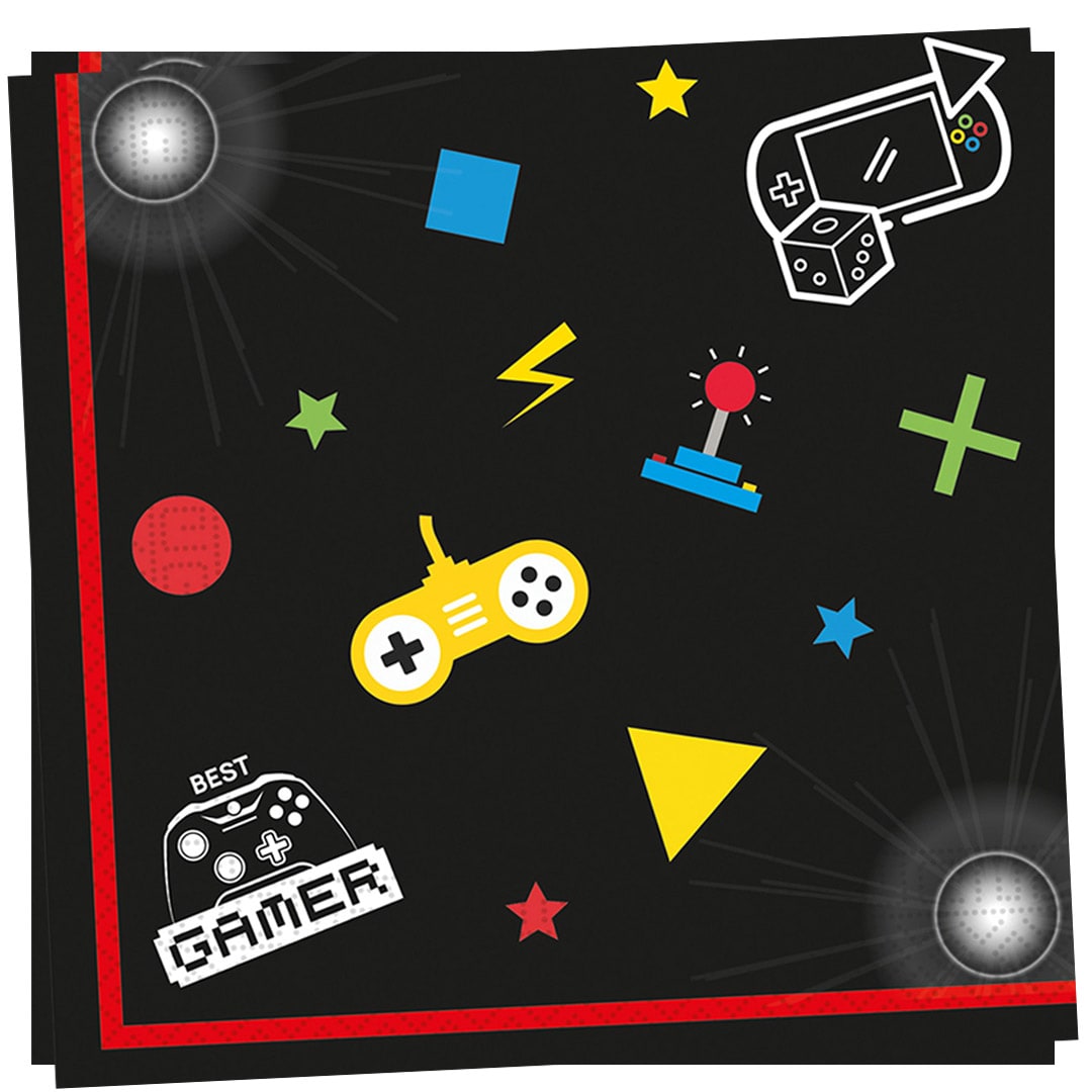 Gamer Party - Servietten 20er-Pack