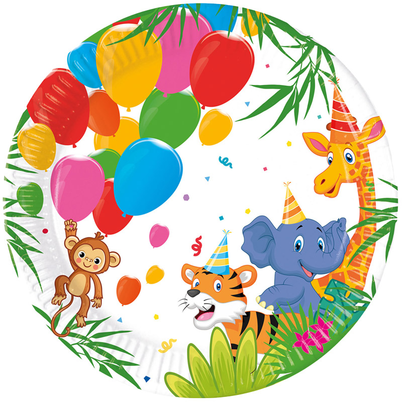 Jungle Balloons - Teller 8er-Pack