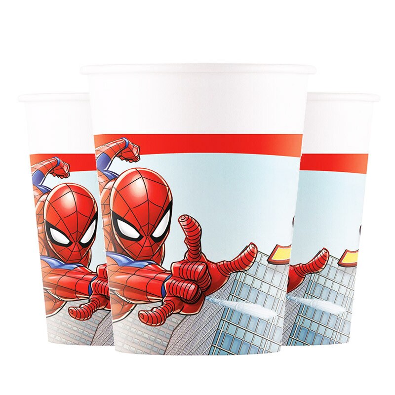 Spiderman - Pappbecher 8er-Pack