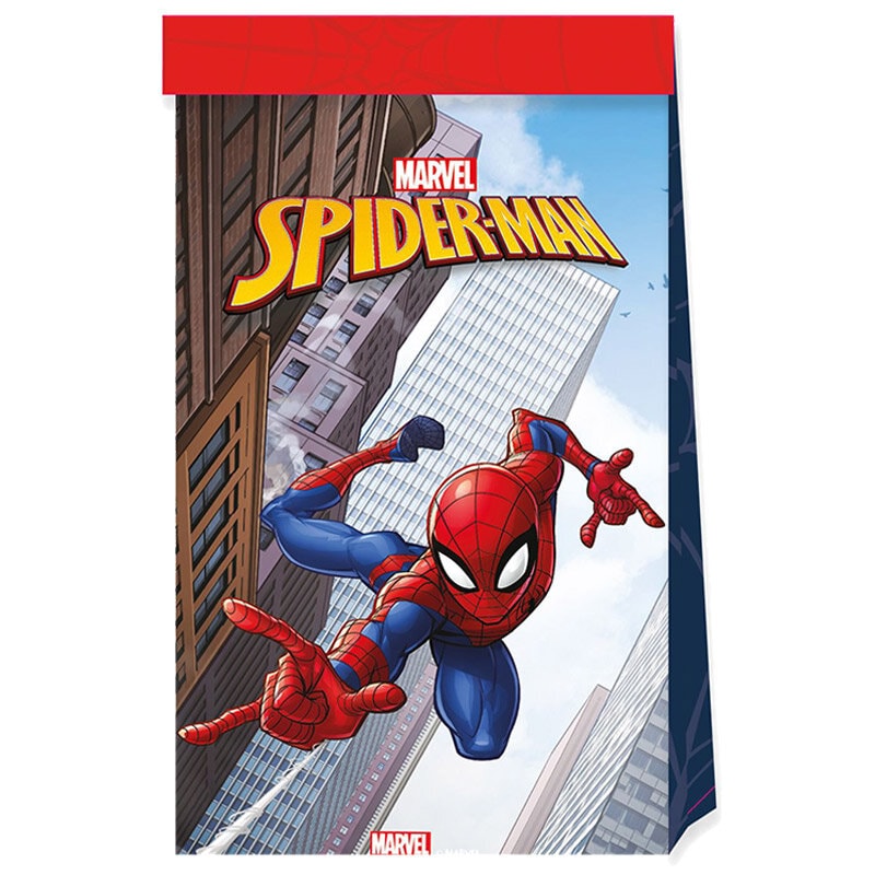 Spiderman - Geschenktüten aus Papier 4er Pack