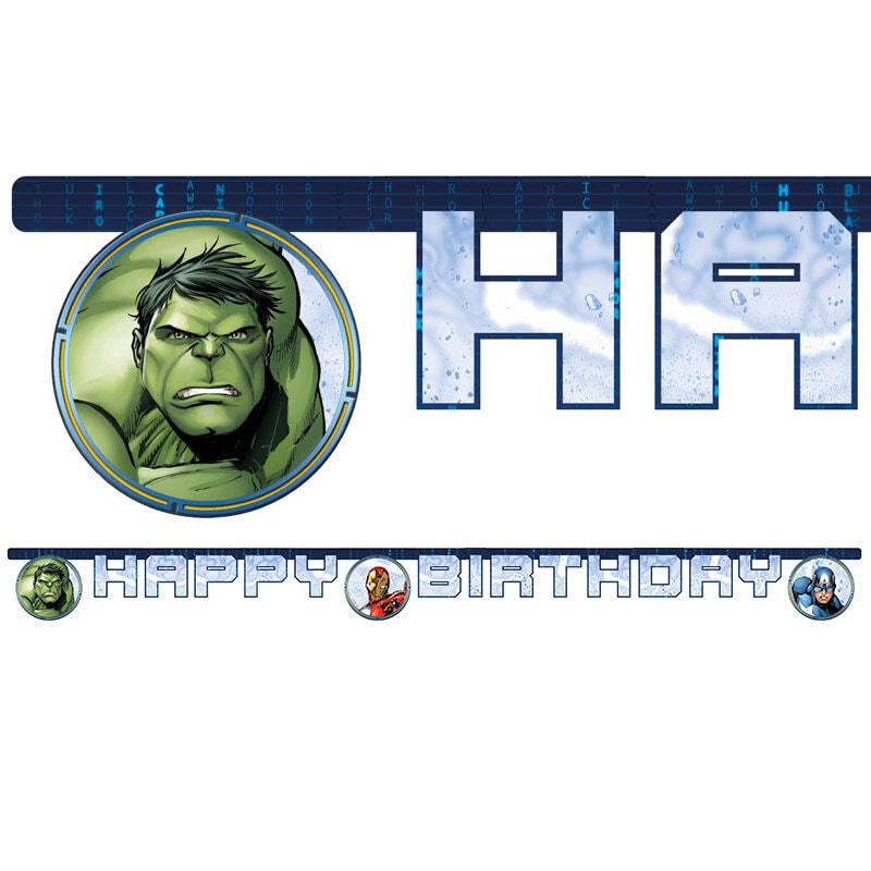 Avengers - Girlande Happy Birthday