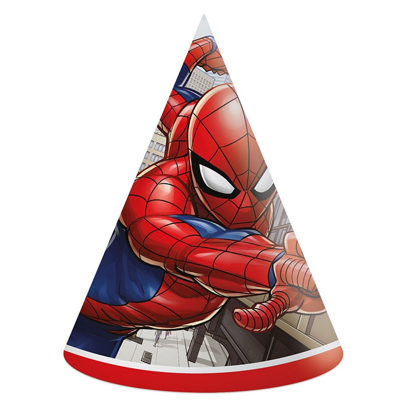 Spiderman - Partyhüte 6er Pack