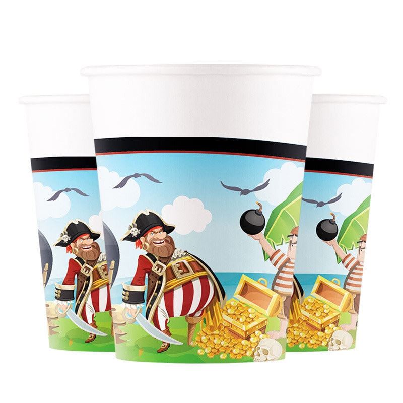 Pirates Island - Pappbecher 8er-Pack