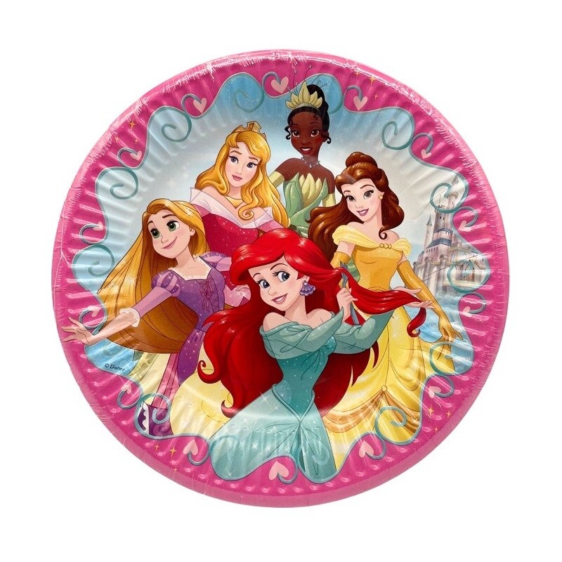 Disney Prinzessinnen - Kuchenteller 8er Pack