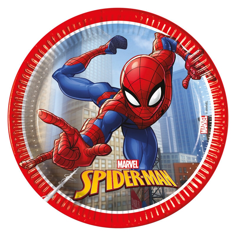 Spiderman - Kuchenteller 8er Pack