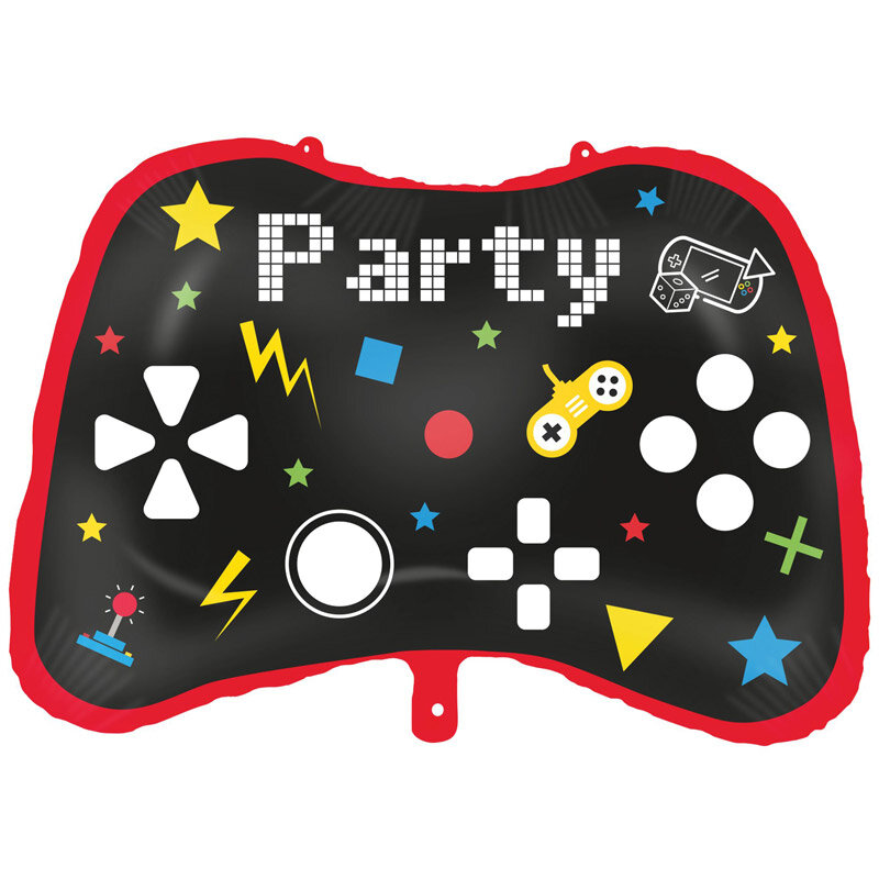 Gaming Party - Folienballon Gamecontroller mit Ballongewicht