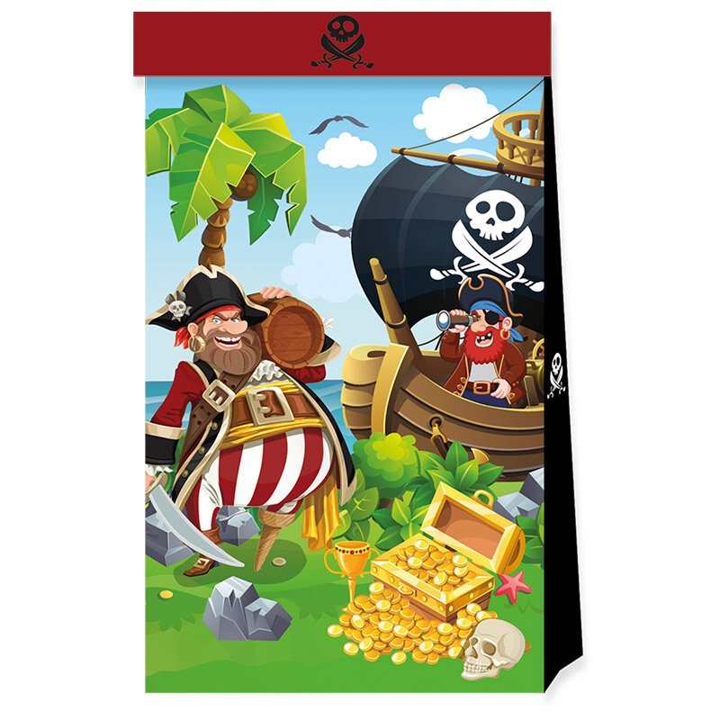 Pirates Island - Geschenktüten aus Papier 4er-Pack