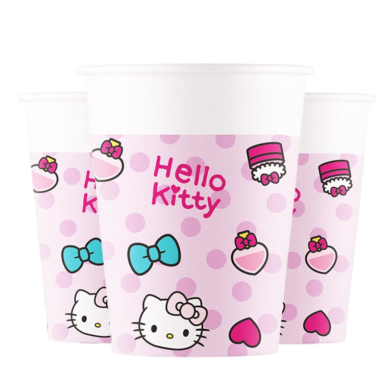 Hello Kitty - Pappbecher 8er-Pack