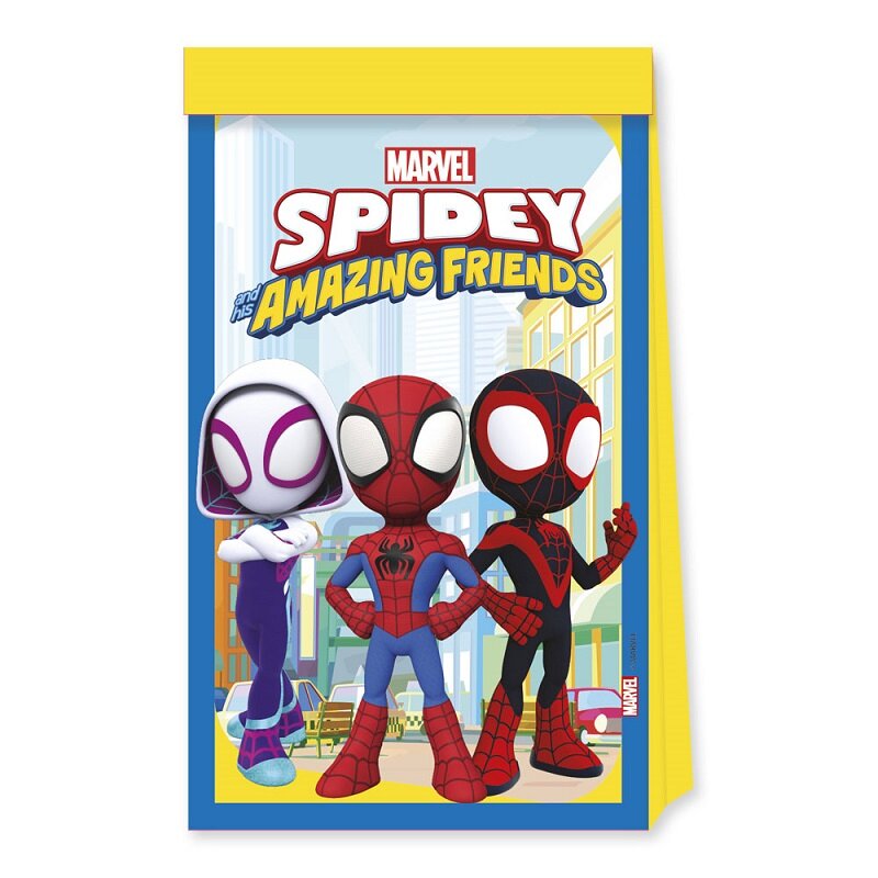 Spidey And His Amazing Friends – Geschenktüten aus Papier 4er-Pack