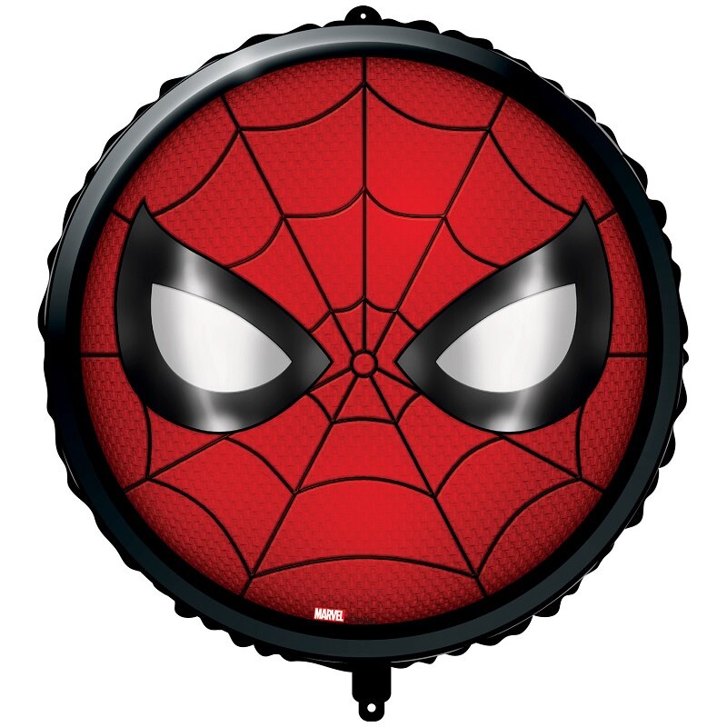 Spiderman - Gesicht Folienballon mit Ballongewicht 46 cm