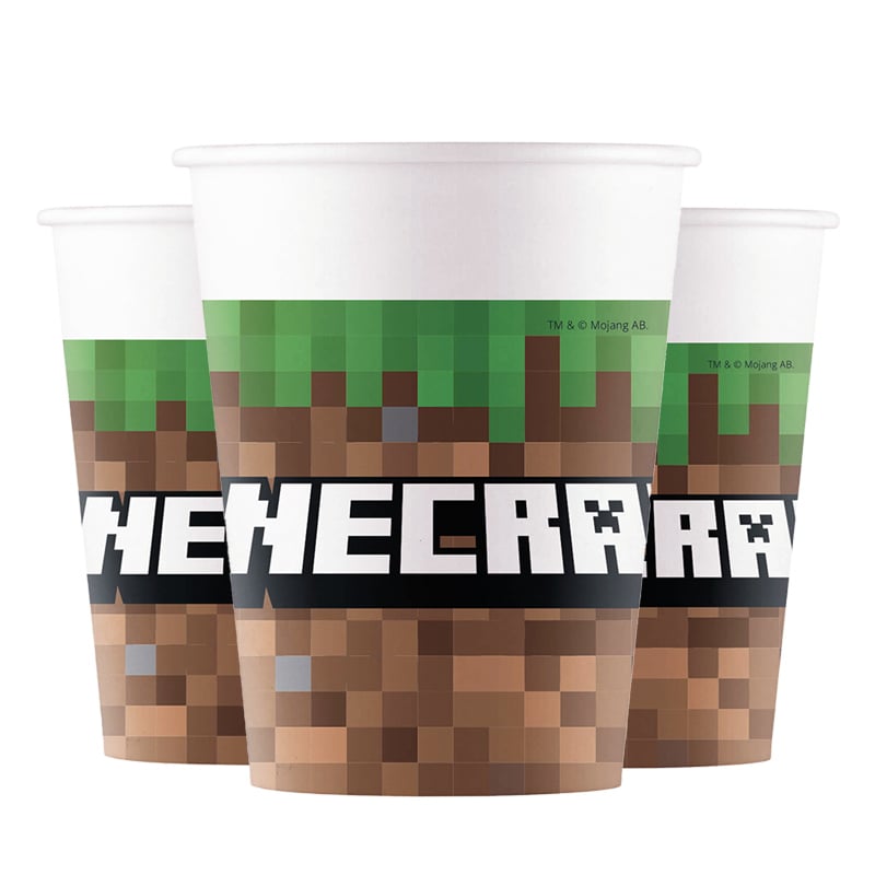 Minecraft - Pappbecher 8er-Pack