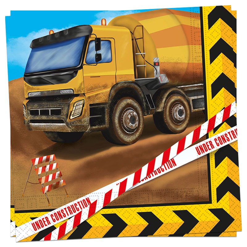 Baustelle - Servietten 20er-Pack