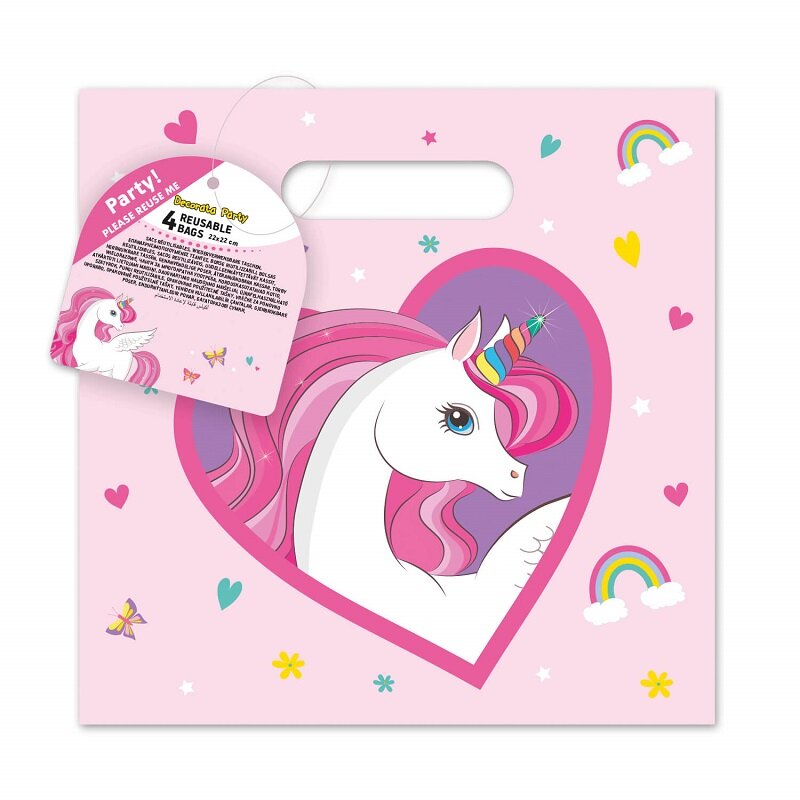 Einhorn Geschenktüten 4er-Pack