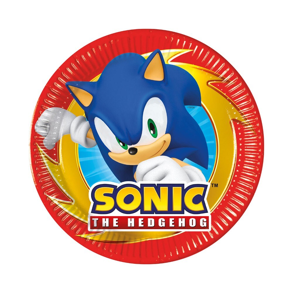Sonic the Hedgehog - Kuchenteller 8er-Pack