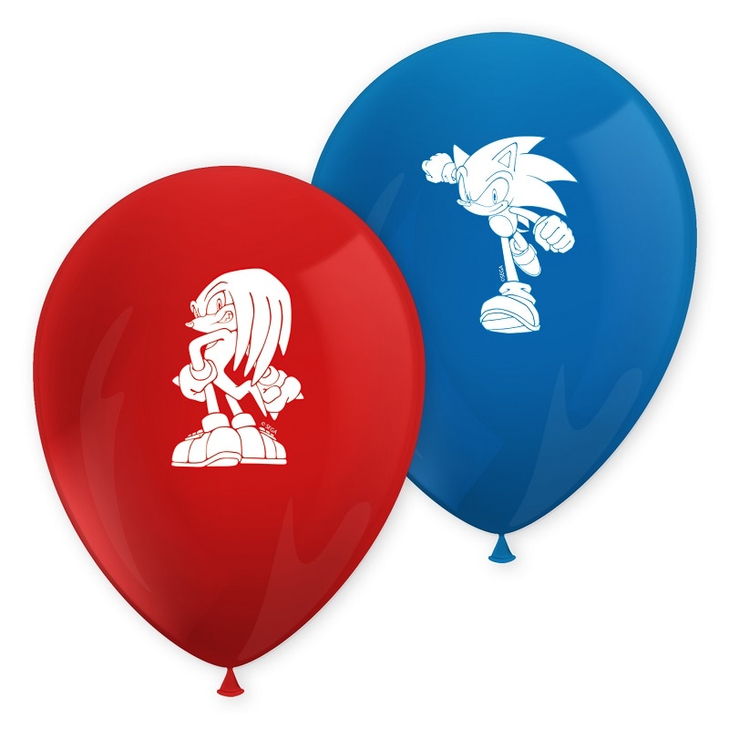 Sonic the Hedgehog - Luftballons 8er Pack